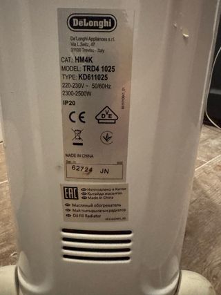 Radiador de aceite “De'Longhi”