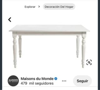 Mesa comedor extensible Maisons du Monde
