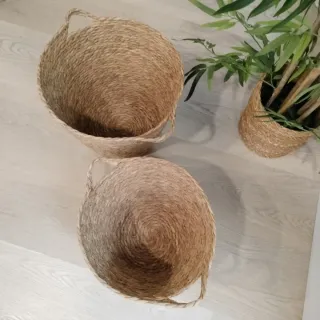 Conjunto 2 Cestas Fibras Naturales