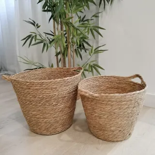 Conjunto 2 Cestas Fibras Naturales