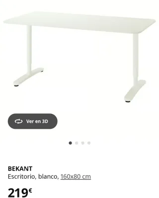 Escritorio blanco IKEA modelo Bekant