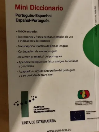 Mono diccionario portugués -español-portugues