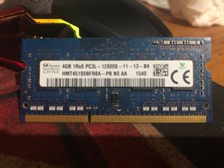 Memoria Ram DDR3 para portatil 4gb (2U) y DDR3 2GB