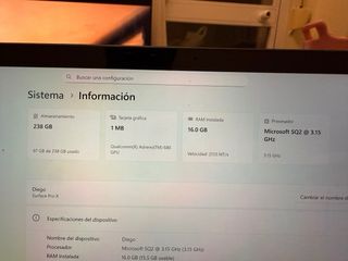 Microsoft Surface Pro x - excelente estado!