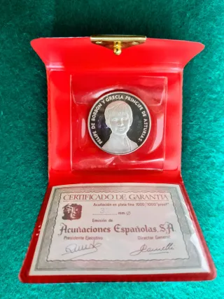 MEDALLA FELIPE DE BORBÓN PRINCIPE DE ASTURIAS 1977