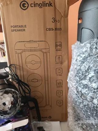 Altavoz Bluetooth y karaoke y radio