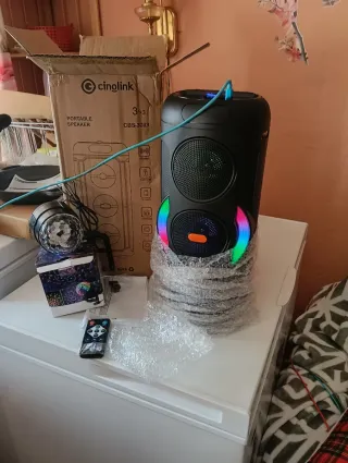 Altavoz Bluetooth y karaoke y radio