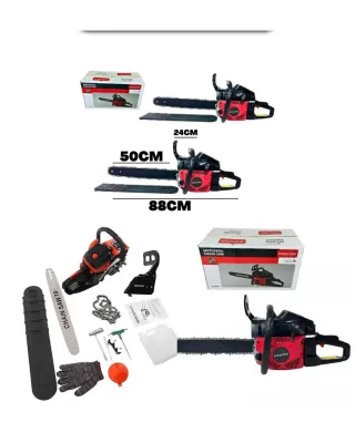 Motosega a Scoppio Professionale 52cc, Barra 50cm,