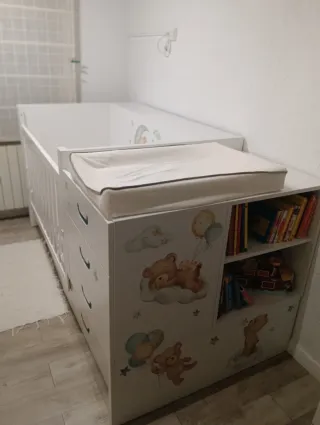 Cuna convertible Alondra 70x140 cm modelo Sero Joy