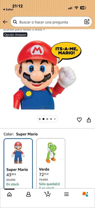 Muñeco super mario con sonidos 30cms