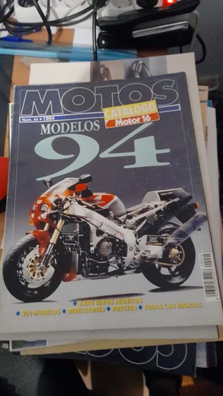 Catalogo Motor 16 año 1994 motos