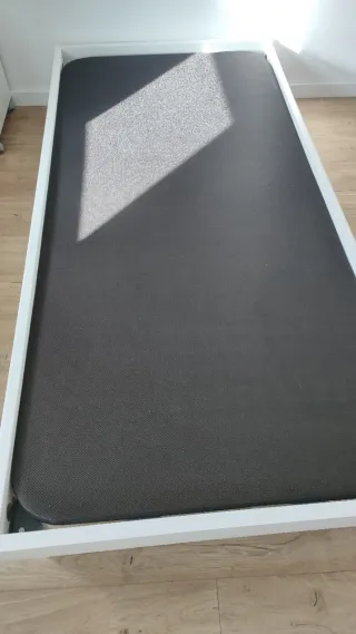 Somier base negra tapizada 90 x 190