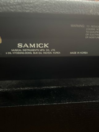 Ampli bajo vintage samick korea buen volumen