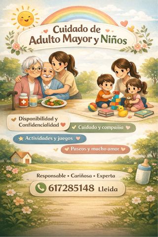 Cuidado de niños y adulto mayor