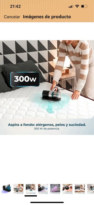 Cecotec Aspirador de Colchones y Tapicerías de Man