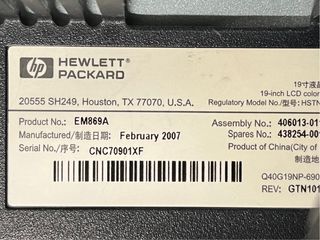 Monitor HP 19 pulgadas