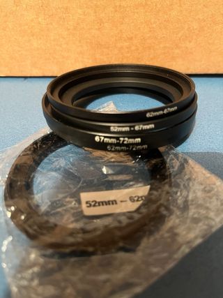 Anillos adaptadores filtro