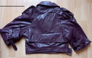 Chaqueta Cuero Mujer Burdeos. NUEVA A ESTRENAR!!