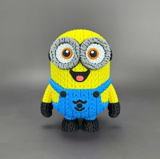 Figura Minions impresa 3d para armar (crochet)