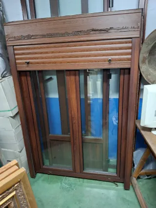 Ventana aluminio climalinte y puerta de paso