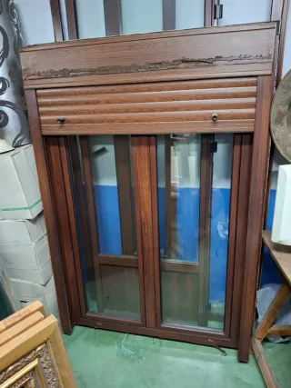 Ventana aluminio climalinte y puerta de paso