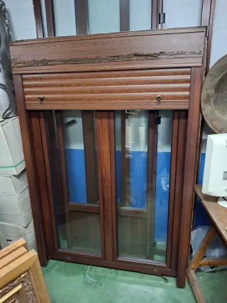 Ventana aluminio climalinte y puerta de paso