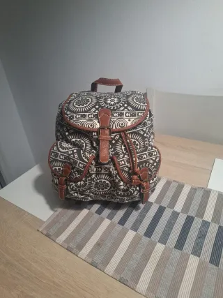 Mochila étnica de lona