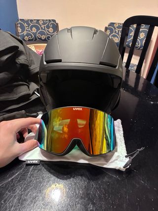 Pack de casco y gafas UVEX