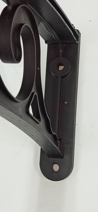 Due aste staffe braccetti di supporto x pensilina