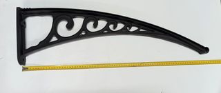 Due aste staffe braccetti di supporto x pensilina