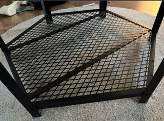 Mesa centro estilo industrial madera y metal