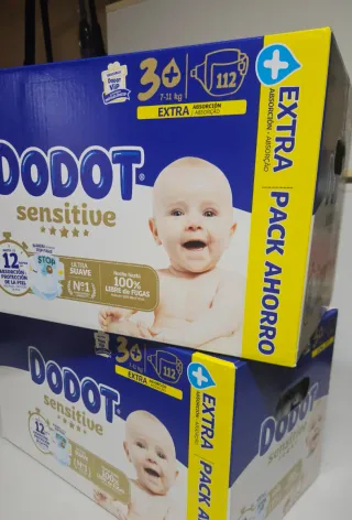 224 Pañales(2x112) Dodot Sensitive t3+