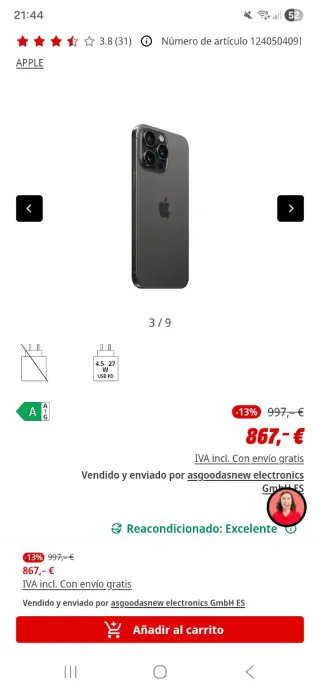 Iphone 15 pro max nuevo a estrenar. Empaquetado.