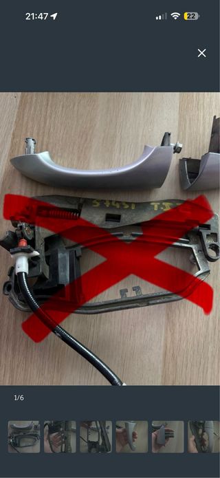 Manilla BMW X5 e53 Trasera izquierda