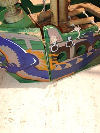 Urgente!Barco pirata de madera
