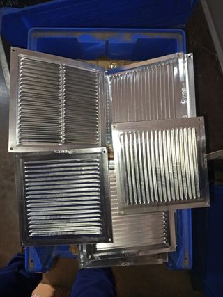 20 Rejillas ventilación de aluminio de 20x20-16x16