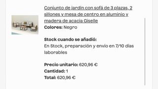 Chill out jardin, Conjunto de jardín