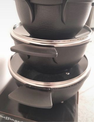 Tris casseruole nuove 20/24/28cm con coperchi