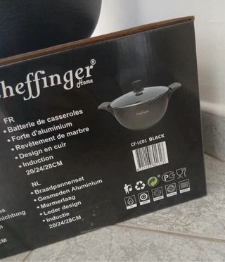 Tris casseruole nuove 20/24/28cm con coperchi