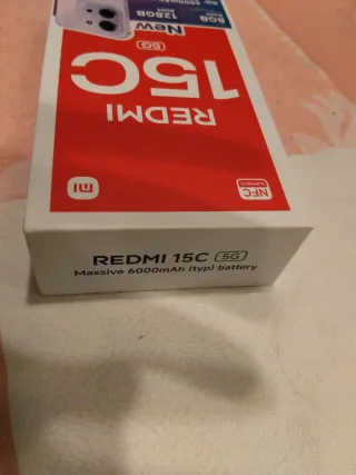 Teléfono móvil nuevo. REDMI 15C 5G. 8GB RAM. 128GB