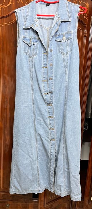 Vestido vaquero sin mangas