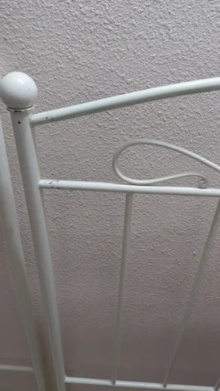 2 cabeceros de forja blanco