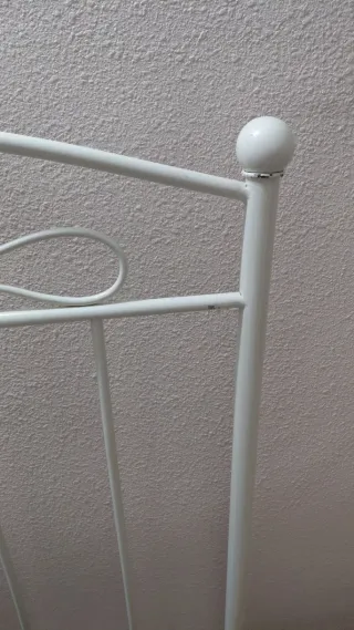 2 cabeceros de forja blanco