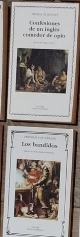 2 libros. Diego. Cátedra. Letras Universales