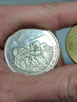 Monedas Barça y Real Madrid