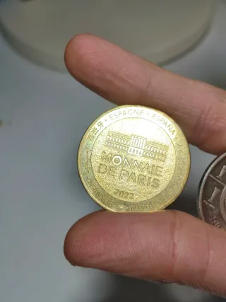 Monedas Barça y Real Madrid