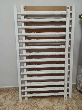 Cuna de bebe decapé blanco