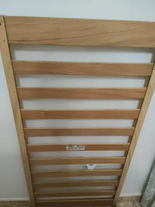 Cuna de bebe decapé blanco