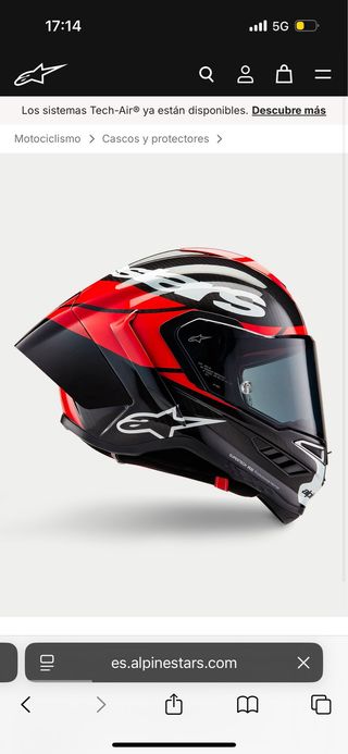 Casco moto Alpinestars R10 Supertech competición