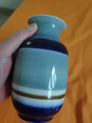 Jarrón Vintage de Cerámica esmaltada.